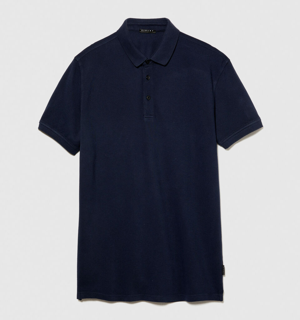 Slim fit polo - men's polos - Dark Blue | Sisley image number 6